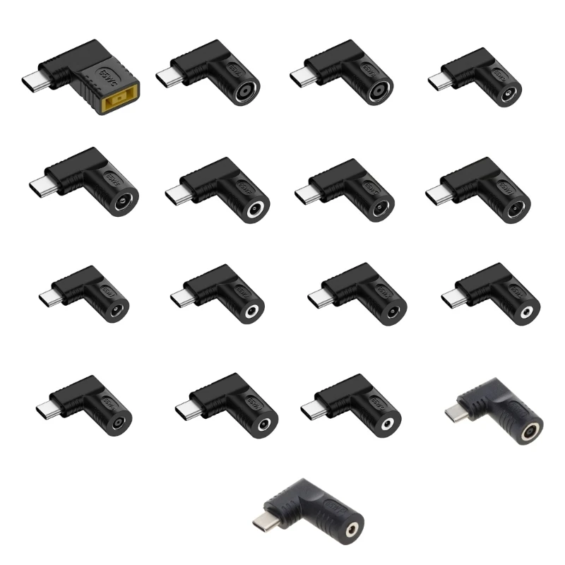 Type-C Power Plug Connectors TypeC Male to Female Adapter Converter