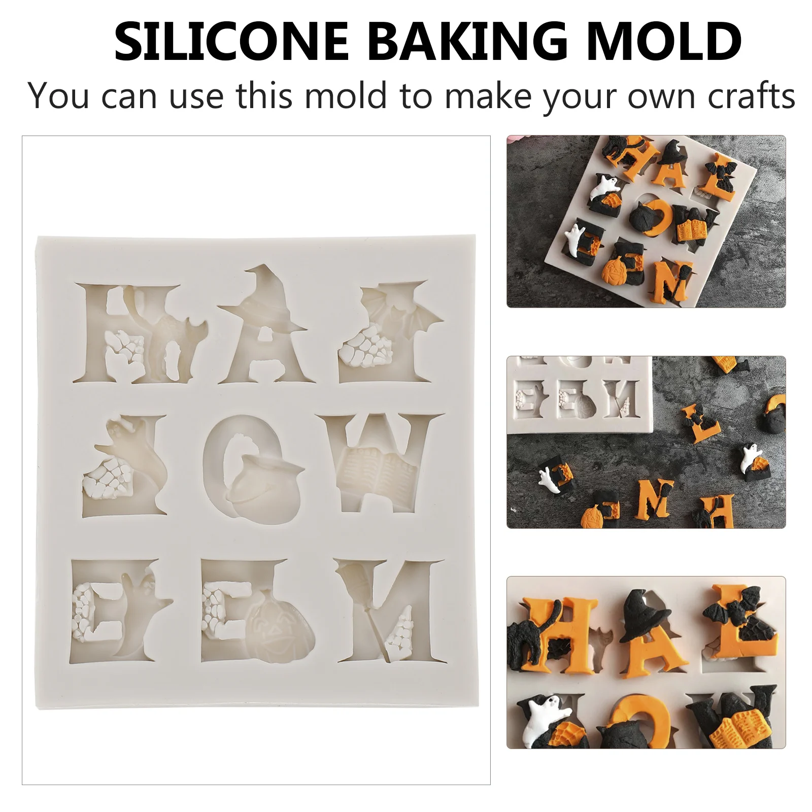 

Cake Decorating Letter Stencil Small Molds for Chocolate Icing Silicone Letters