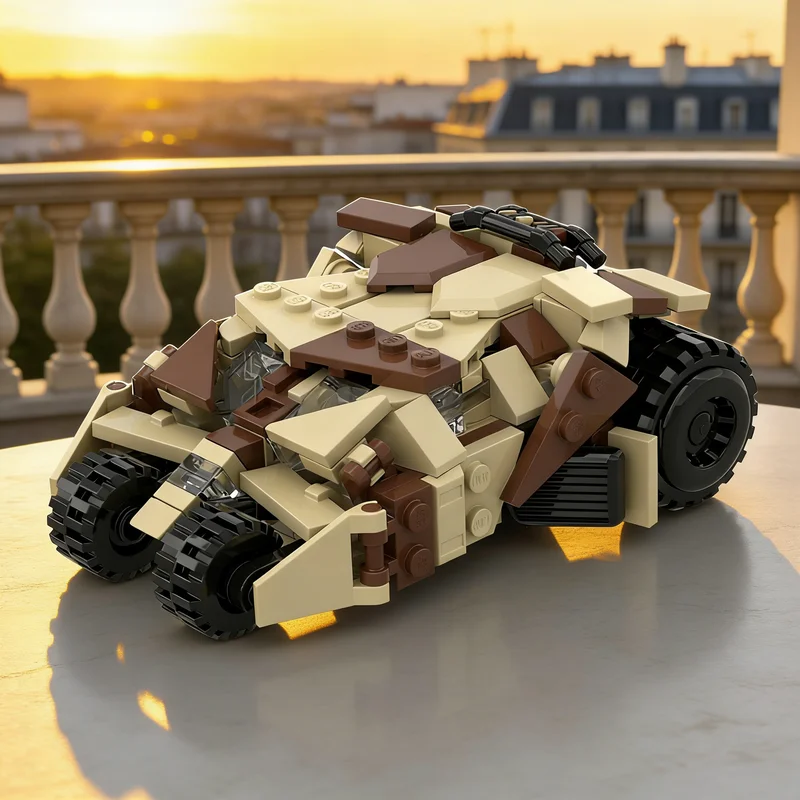 

195pcs MOC Super Heroes DCD Batmansed Camo Tumbler Model Building Toy Blocks Architecture Christmas Gifts Creative Idea Brick