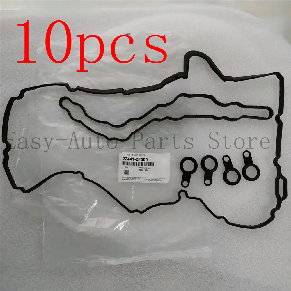 10PCS ORIGINAL 22441-2F000 Valve Cover Gasket kit 224412F000 for HYUNDAI KIA D4HB SORENTO II XM VICTOR