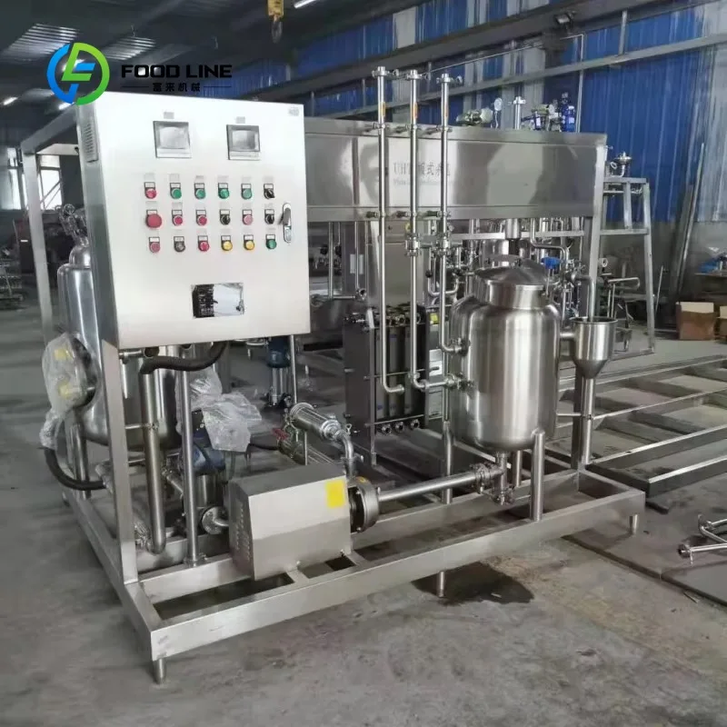 Customized Electric Heating Semi Automatic Milk Plate Sterilization Machine Flash Pasteurizer for Milk Beverage Production Line