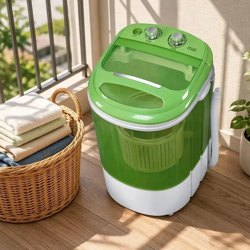 Mini Compact Single Bucket Portable Electric Washing Machine for Socks Underwear  Clothes Household Use