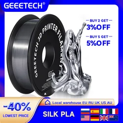 GEEETECH Silk PLA 3d Filament Wire 1kg 1.75mm Spool Wire 3D Printer Material 3D Print Refills, Fast Delivery Vacuum Package