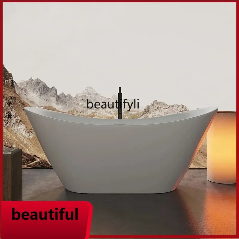 

F156 European-style acrylic bathtub adult large full body independent family bed and breakfast hotel integrated bathtub