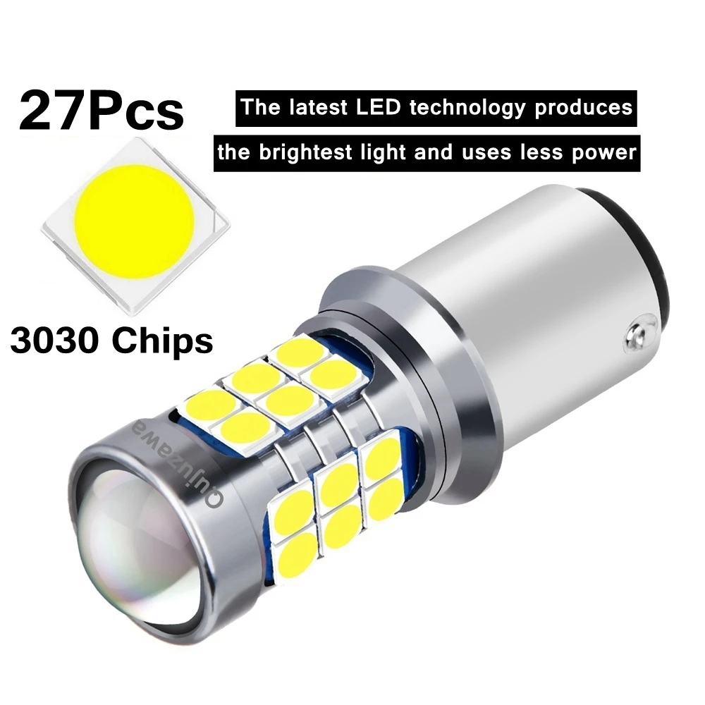 2 قطعة P21W LED P21/5 واط Led لمبات 1157 BAY15D PY21W BAU15S 1156 BA15S R5W السوبر مشرق سيارة الفرامل ضوء السيارات احتياطية عكس مصباح 12 فولت