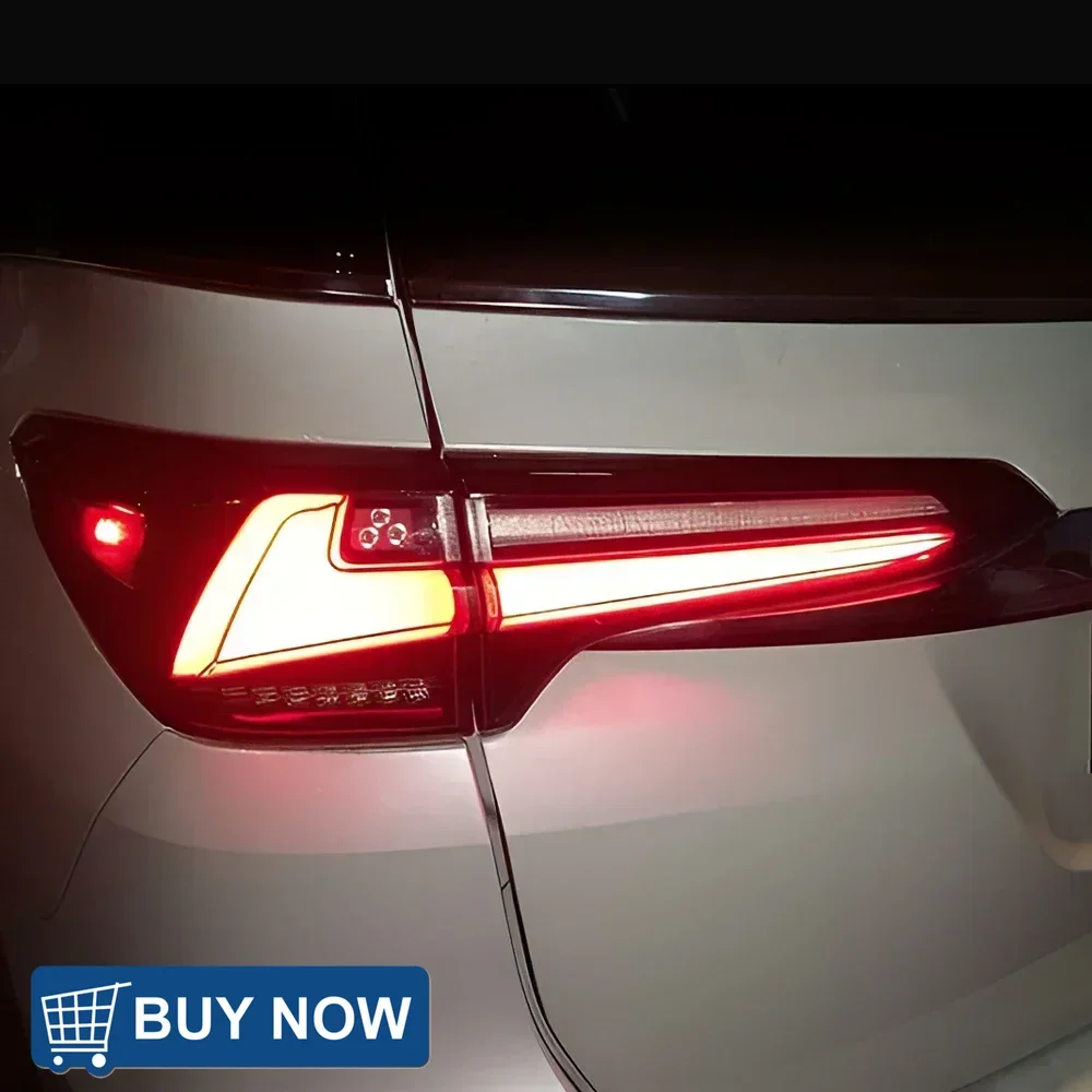 

Авто задние фонари для Toyota Fortuner 2016-2020, светодиодные автомобильные задние фонари в сборе, обновление противотуманного тормоза, указателя поворота, противотуманные аксессуары