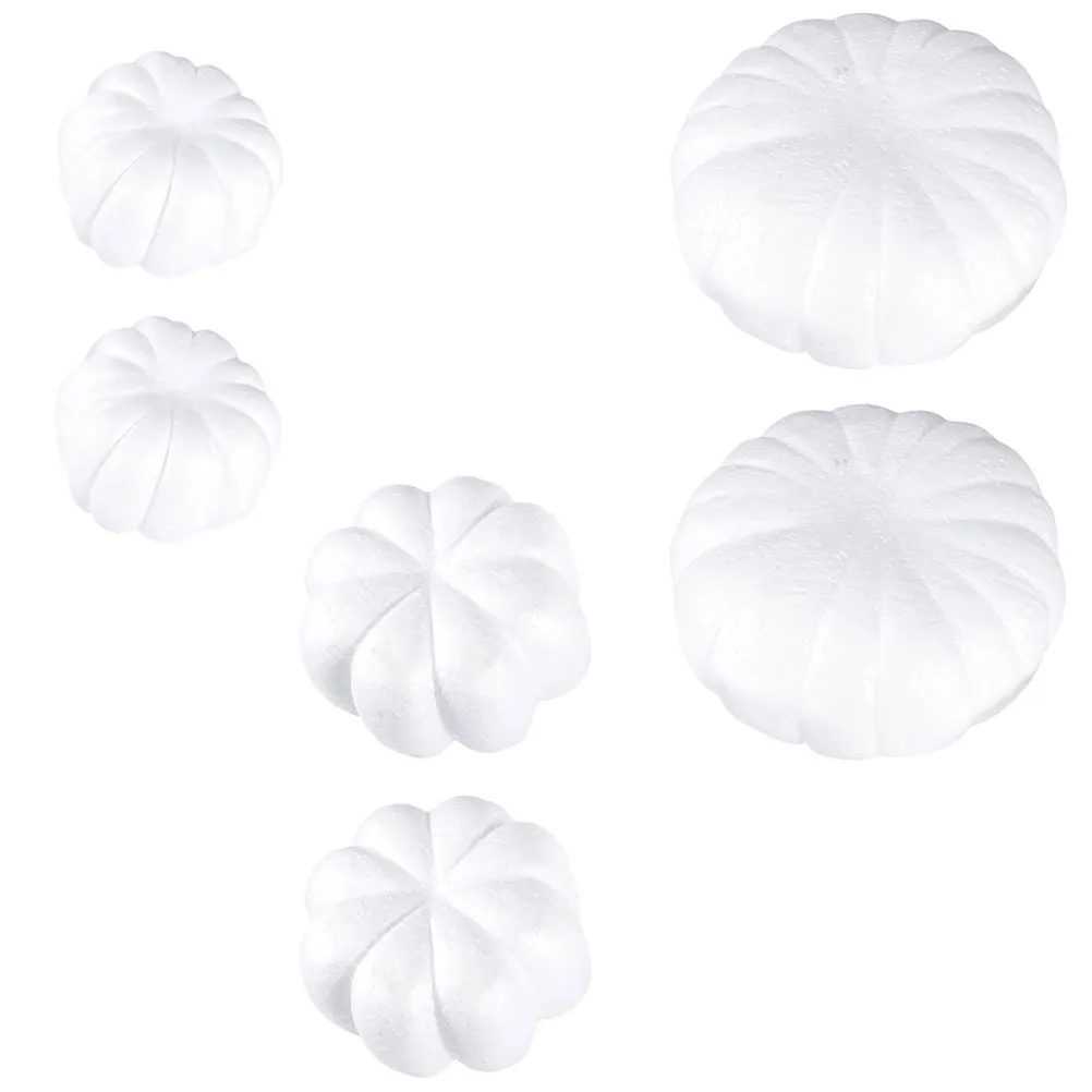 

6Pcs DIY Pumpkin Craft Foam Set for Kids Painting Coloring Sticking Gluing Ideal for Church Preschool Kindergarten Home