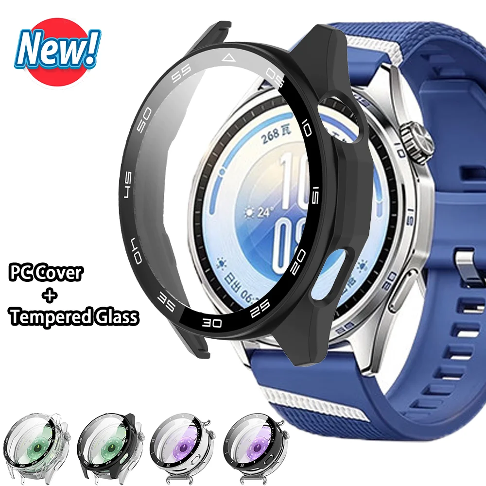 PC Cover+Tempered Glass Film For Huawei Watch GT7-6 46mm 41mm Anti-fall protective shell For Huawei Watch GT6 Pro 46mm Case