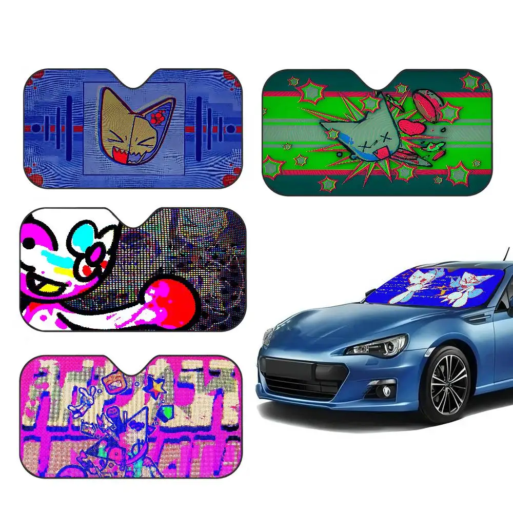 

F-Femtanyl LOTTERY Music Car Windshield Funny Sun Shade Foldable UV Ray Sun Visor Protector Sunshade For Front Window