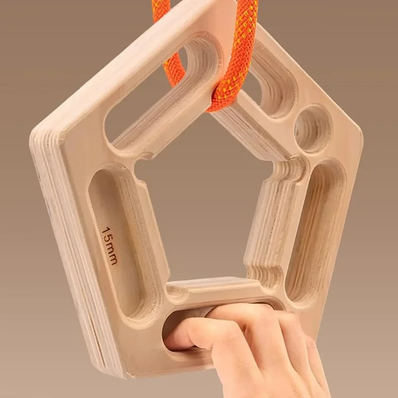 Pull-Up Board Hangboard Rock Climbing Finger Strengthener Boards Trainer Forearm Strengthener Practice Tool Outdoor Climbing