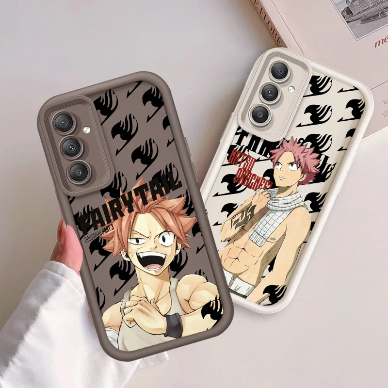 F-Fairy T-Tail N-Natsu D-Dragneel For Samsung A73 A71 A54 A53 A52 A51 A33 A32 A21S A14 A13 A12 A03 A04 A05 5G Eye Ladder Cover