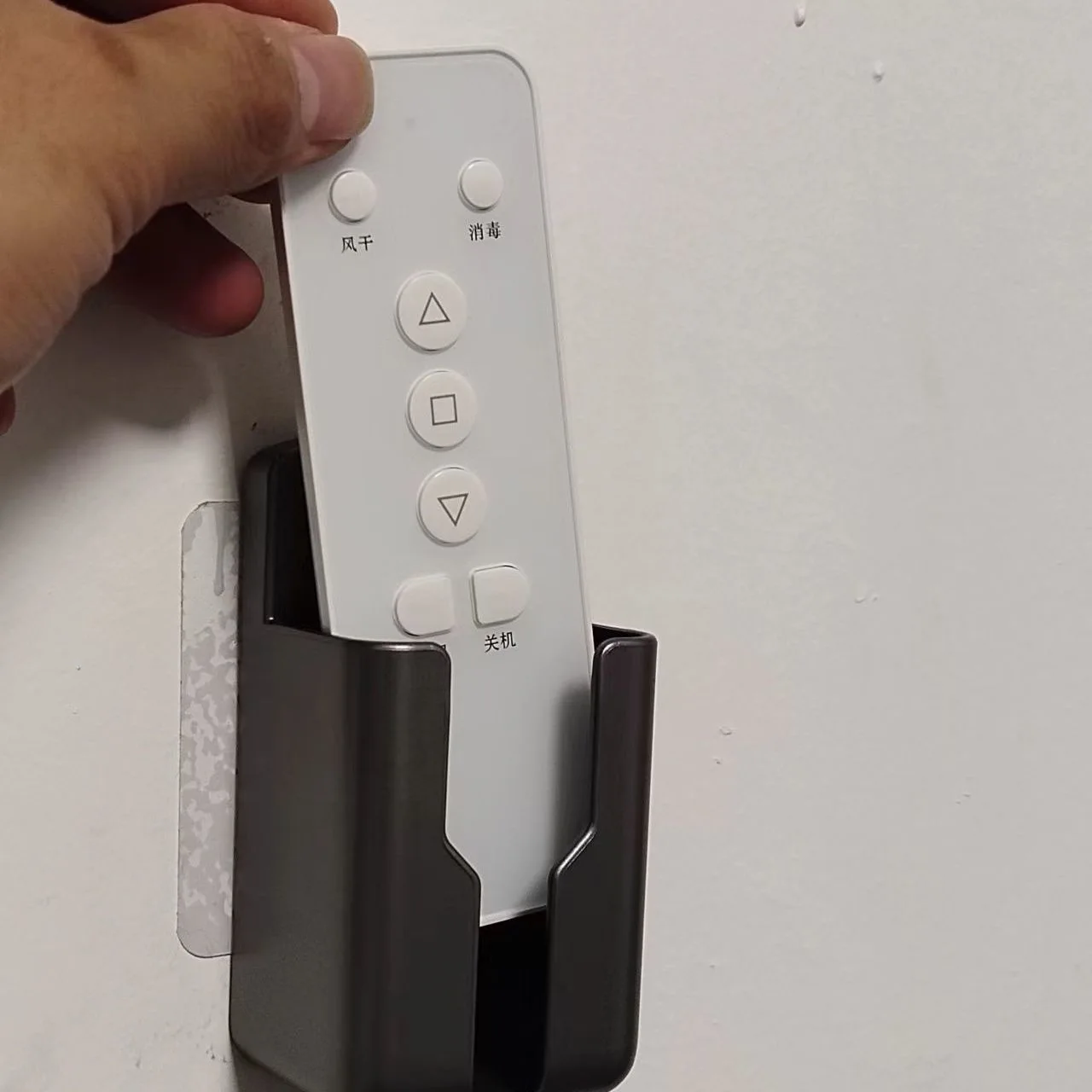10-1 Stück Selbstklebender Fernbedienungshalter Organizer Wandmontierte Aufbewahrungsbox für Klimaanlagen für Zuhause Büro Schreibtisch Nachttisch – Detail 5