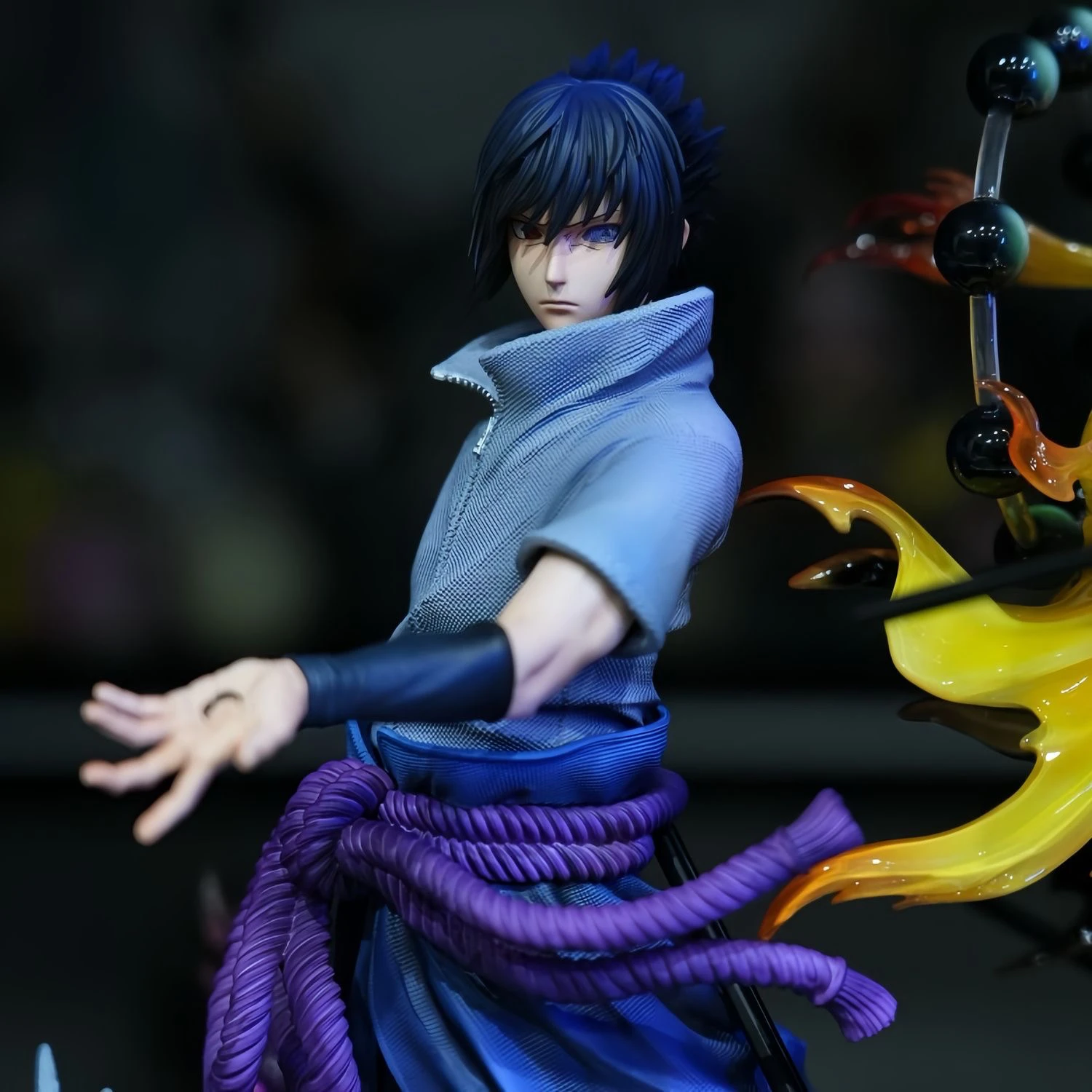 Figura de acción de Anime Naruto Shippuden, Naruto Uzumaki Uchiha Sasuke, 38cm, juguete de PVC, colección de estatuas, modelo, regalos de cumpleaños