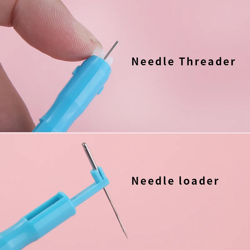 1/2pcs Automatic Sewing Threader Stitch Insertion Tool Quick Threader Needle Changer Hold Needles Firmly Sewing Supplies