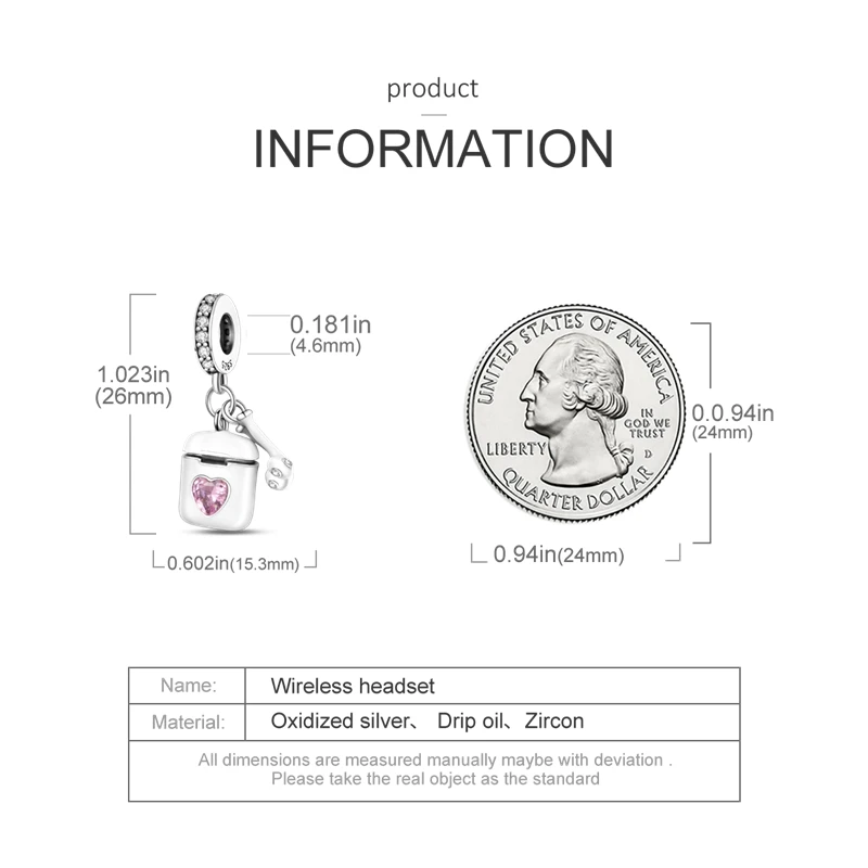 925 Sterling Silber Rosa Serie Charms Fliege Mädchen Kuchen Prinzessin Perlen Anhänger Fit Original Armband DIY Schmuck Geschenk Für Frau – Detail 8