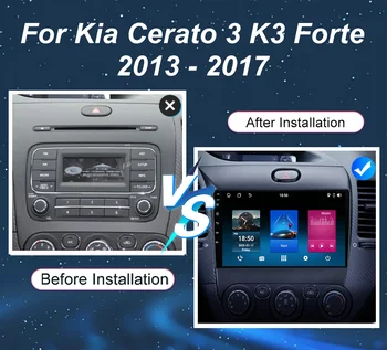 Automobilová GPS navigace s Androidem pro KIA K3 CERATO FORTE 3 YD tuner 2013 2014 2015 2016 2017 autorádio multimediální přehrávač bez 2DIN DVD 10 nejlepší prodej YD auto s Androidem - №1