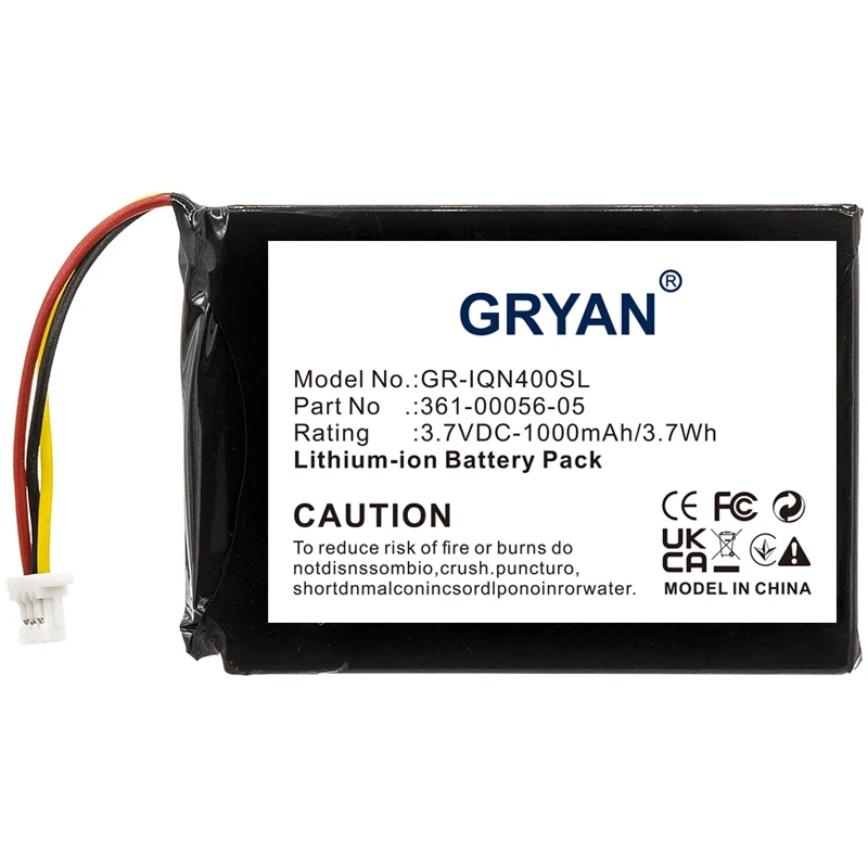 GPS Navigator Battery 1000mAh 361-00056-05, 361-00056-11 for Garmin Nuvi 40, 40LM, 52, 52LM, 56LMT,68LMT,66LM,2689LMT,6-inch