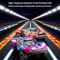 High speed remote controlled drift racing car 85KM/H 1:10, 2.4G 4WD, metal alloy side wheel, 4WD lighting, RC truck, toy model