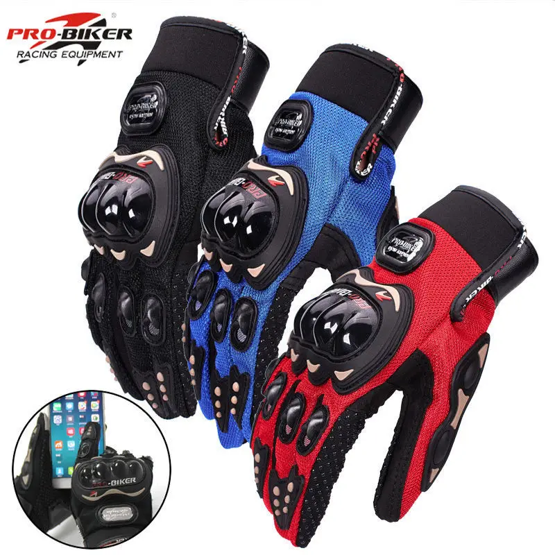 

Motorcycle Gloves Off-road Half Full Finger Non-slip Drop-proof Breathable Touchscreen Knight Racing Мото Экиперовка Мужская