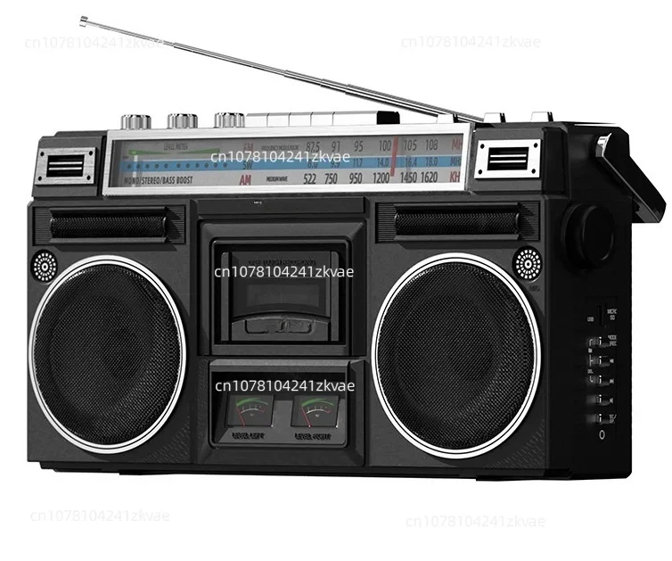 Tape recorder, cassette player, retro nostalgia, brand new 80's cassette recorder