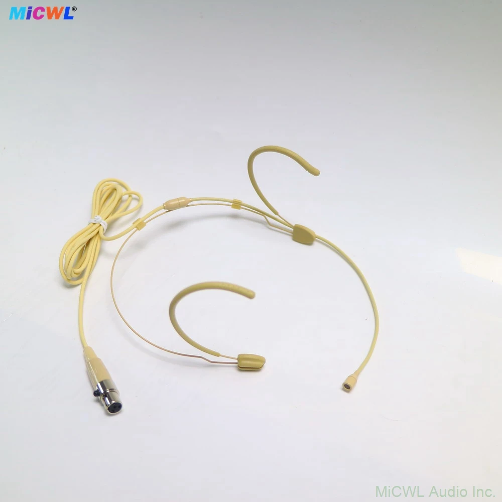 

SM28 Earset Headset Microphone for Shure Wireless BeltPack Transmitter Omnidirectional Capsule TA4F Mini 4Pin Beige