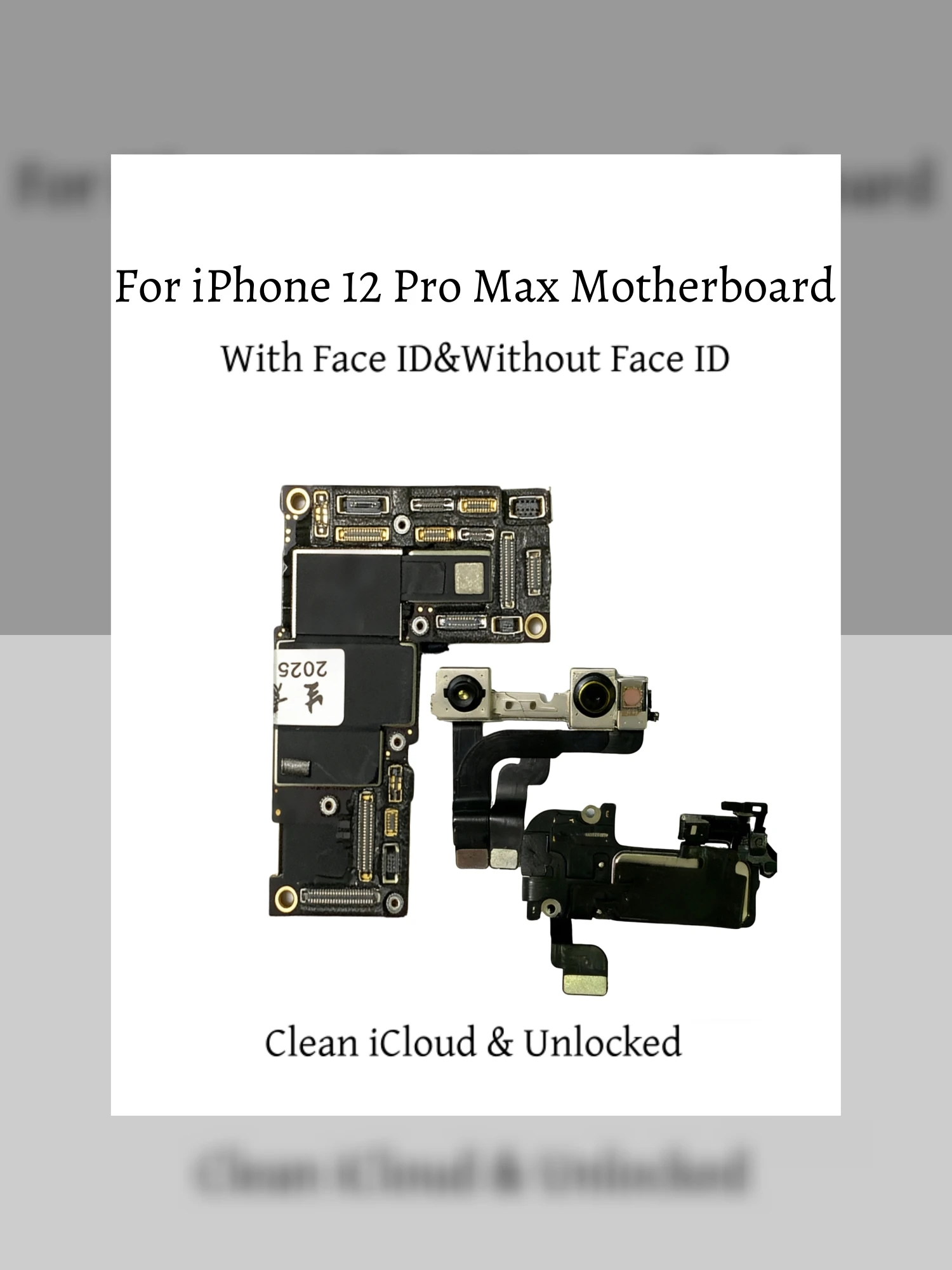 Tested For iphone 12 pro max board Clean iCloud Support iOS Update for iPhone 12 pro Motherboard placa with Face ID Logic Board