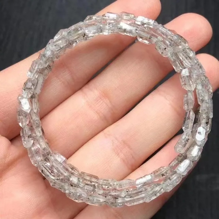 Special Hot Sale Natural Herkimer Diamond Crystal Healing Free Form Bead Bracelet Fashion Jewelry For Gift