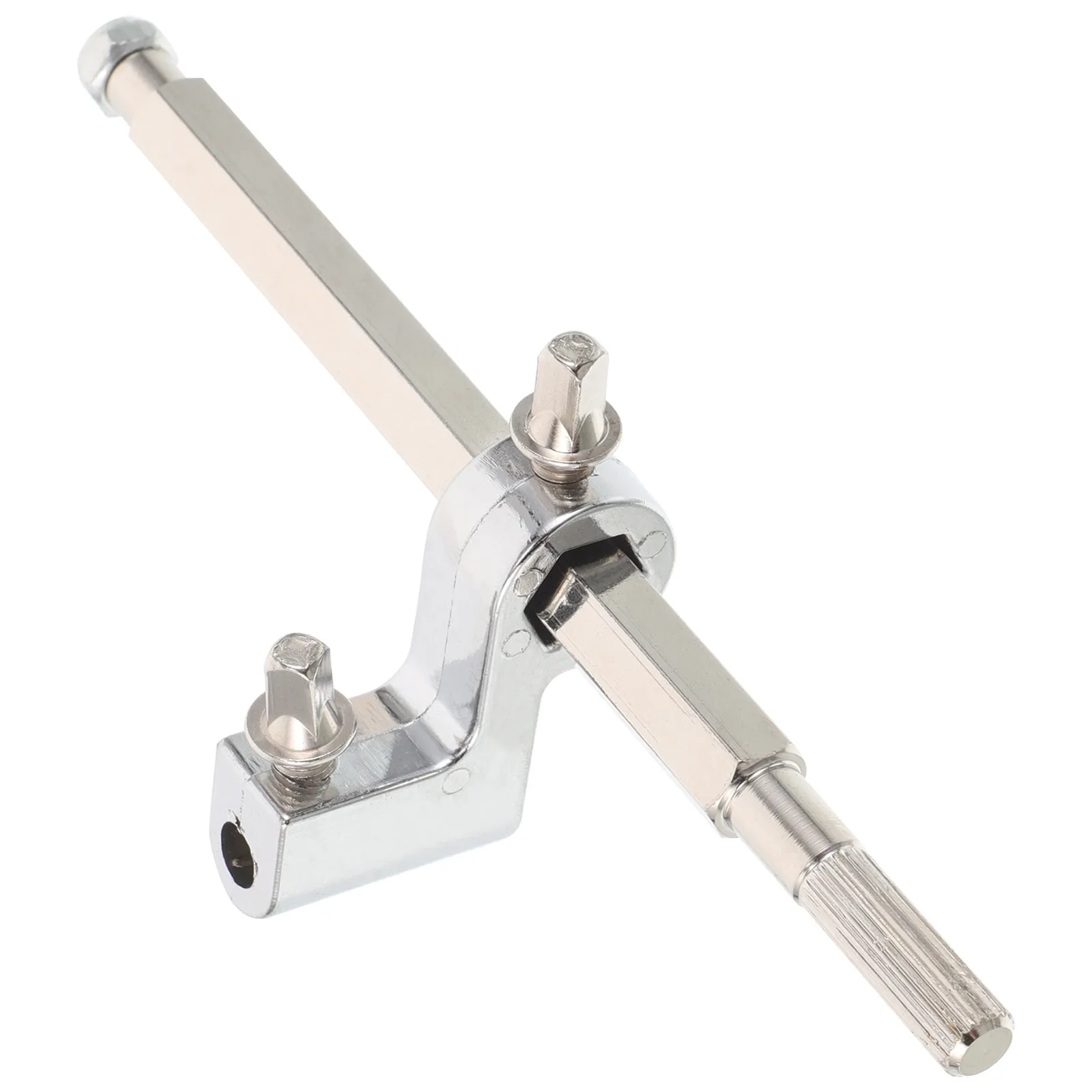 2 varillas de conexión para pedales de batería, de metal resistente, de instalación rápida, conector ajustable para bombo, doble pedal y percusión de jazz
