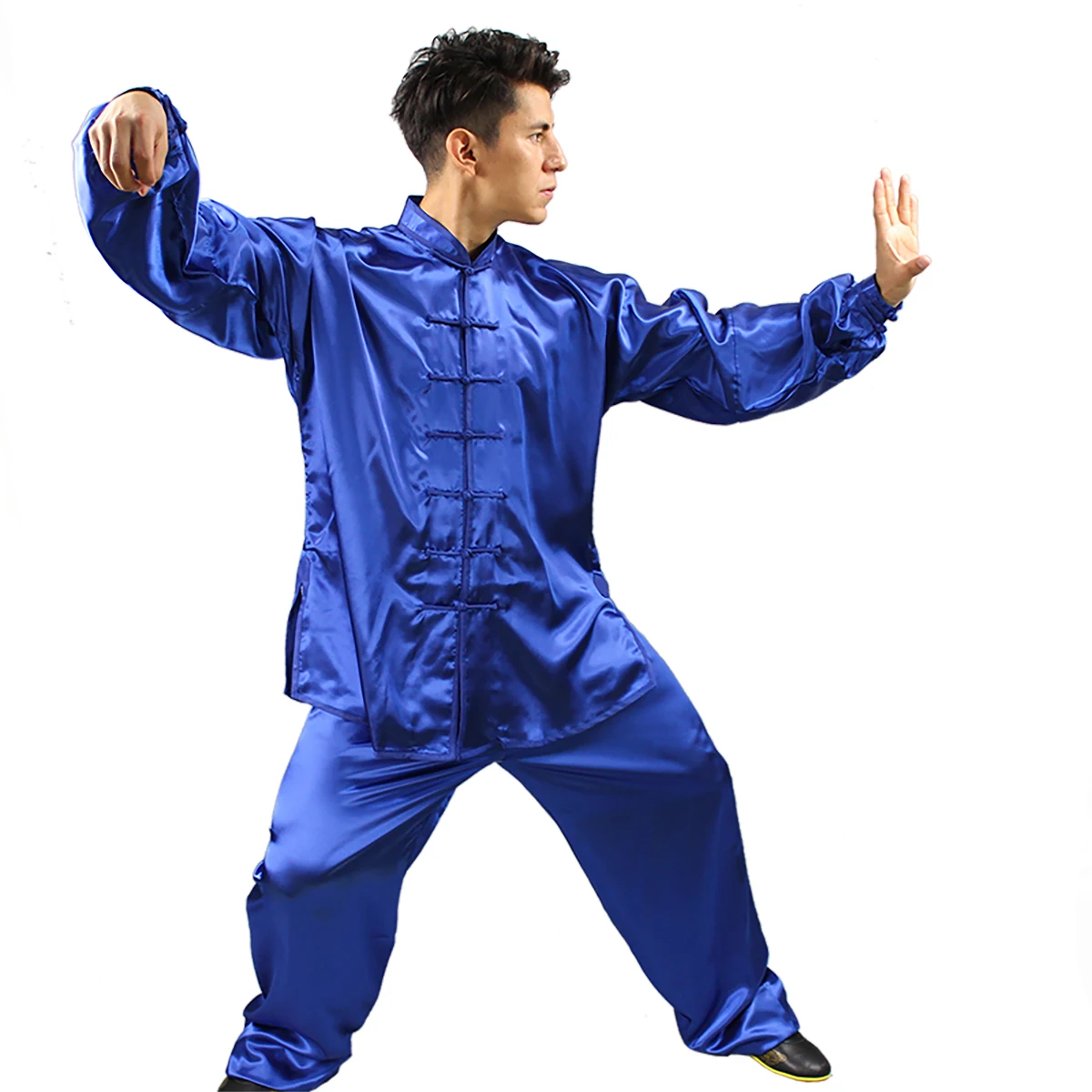 Children traditional boxing performance suits simulation silk Kungfu Wushu Taiji Uniform Professional martial arts clothing view 2