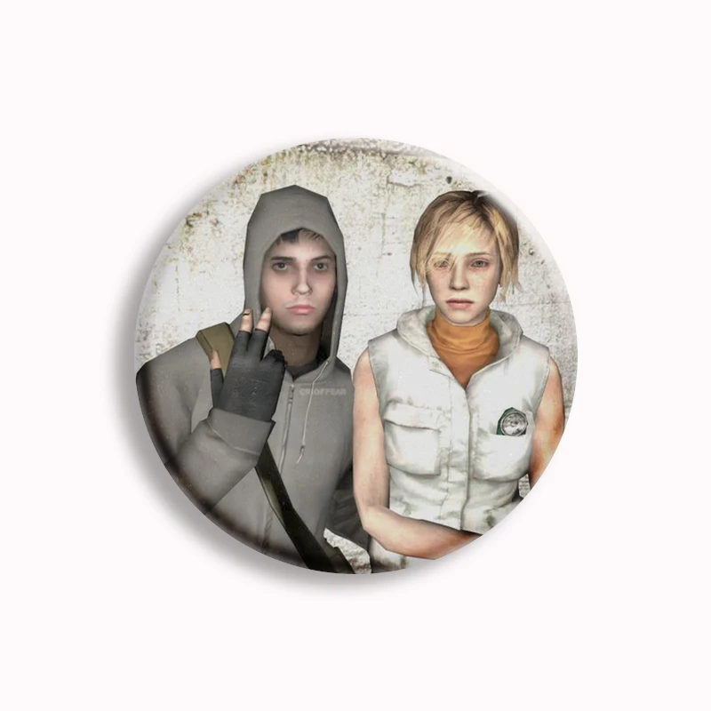 58mm Cry Of Fear Simon Henriksson pulsante di gioco Pin Simon e Sophie Cute Meme spilla distintivo zaino accessori fan raccogliere regalo