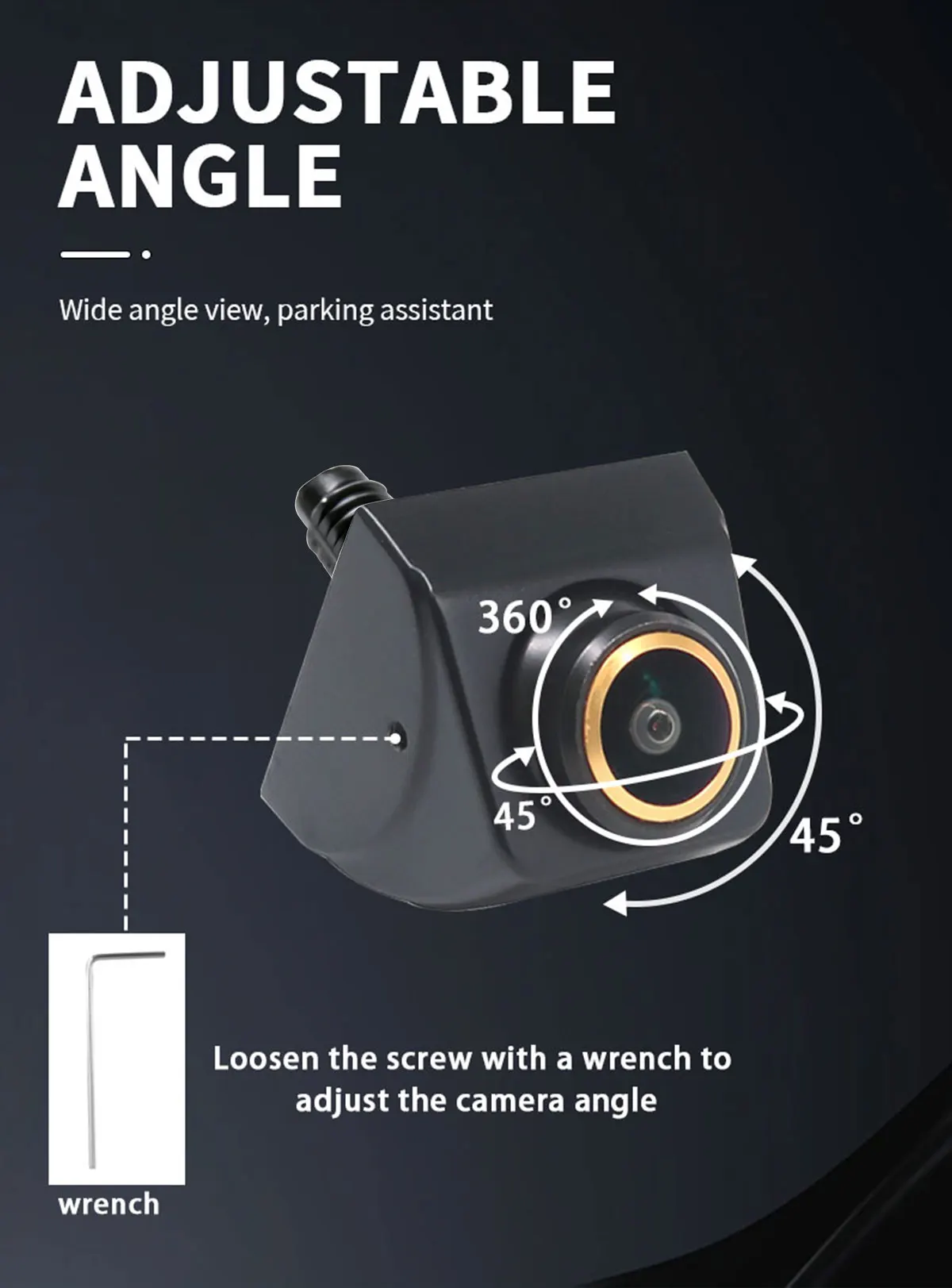 AHD 170 ° Fisheye Golden Lens Auto-Rückfahrkamera Nachtsicht Wasserdichte Fahrzeug-Rückfahr- und Frontkamera – Detail 9