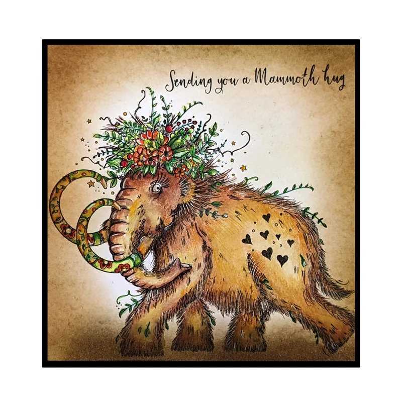 Dinosaurs Clear Stamps Meercat Warthog Ostrich Birds Mammoth Animals Stamps for DIY Scrapbooking Cards Making New