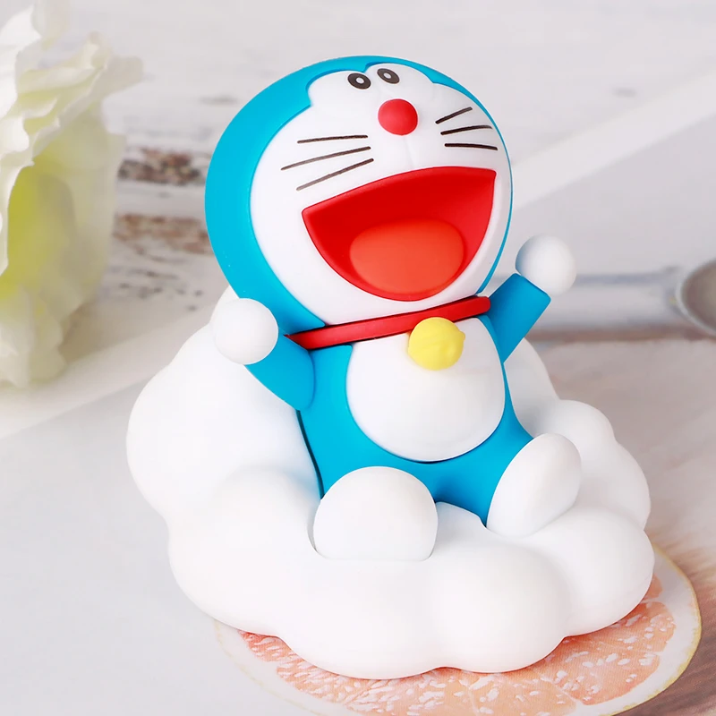 Doraemon Night Tour Starry Sky Series Cartoon Car Ornament Desktop Kawai Doll Children Birthday Gift Anime Figure Kid Brinquedos