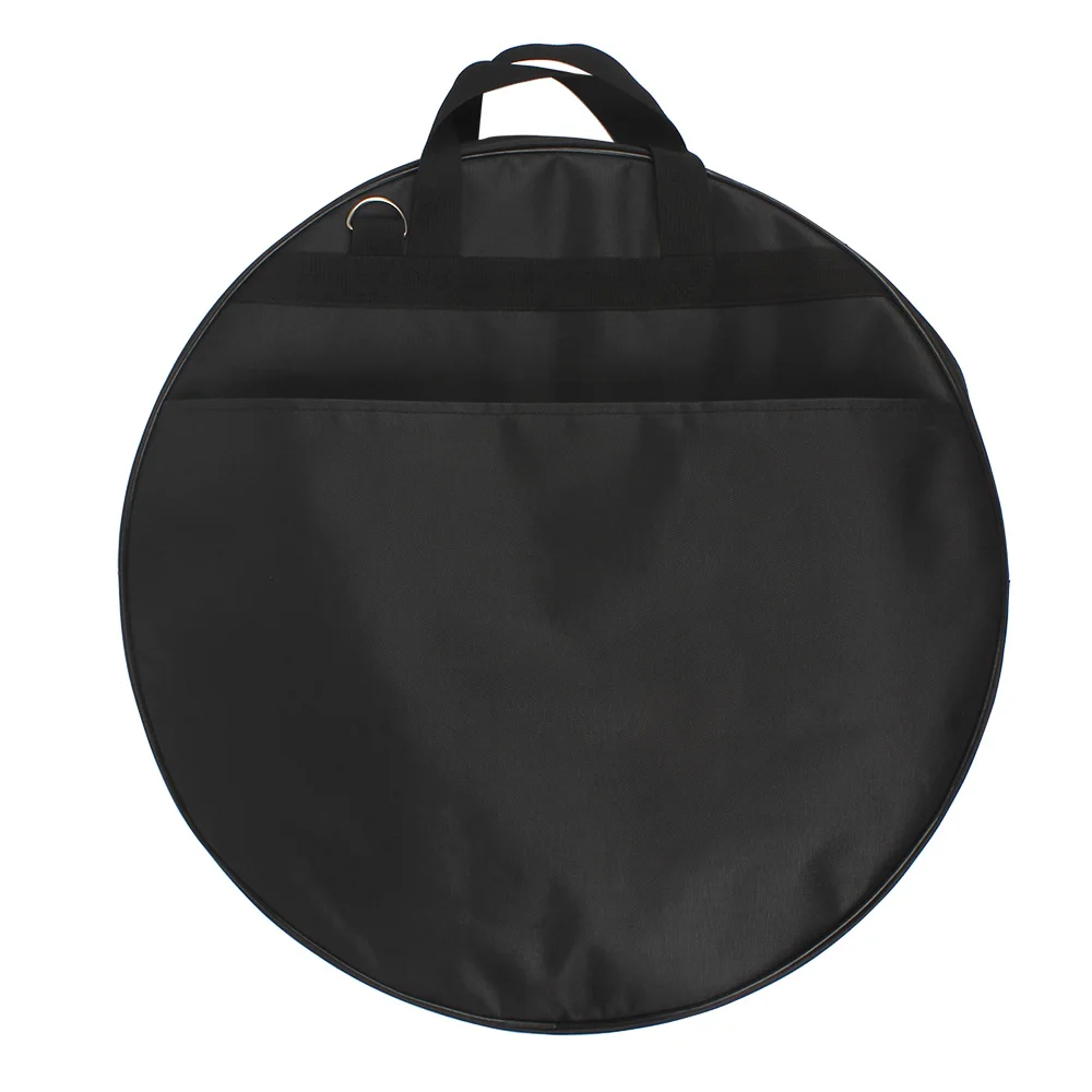 21 Inch Cymbal Gig Bag Backpack Cymbal Three Pockets with Removable Divider Shoulder Strap Percussion Instrument Accessories