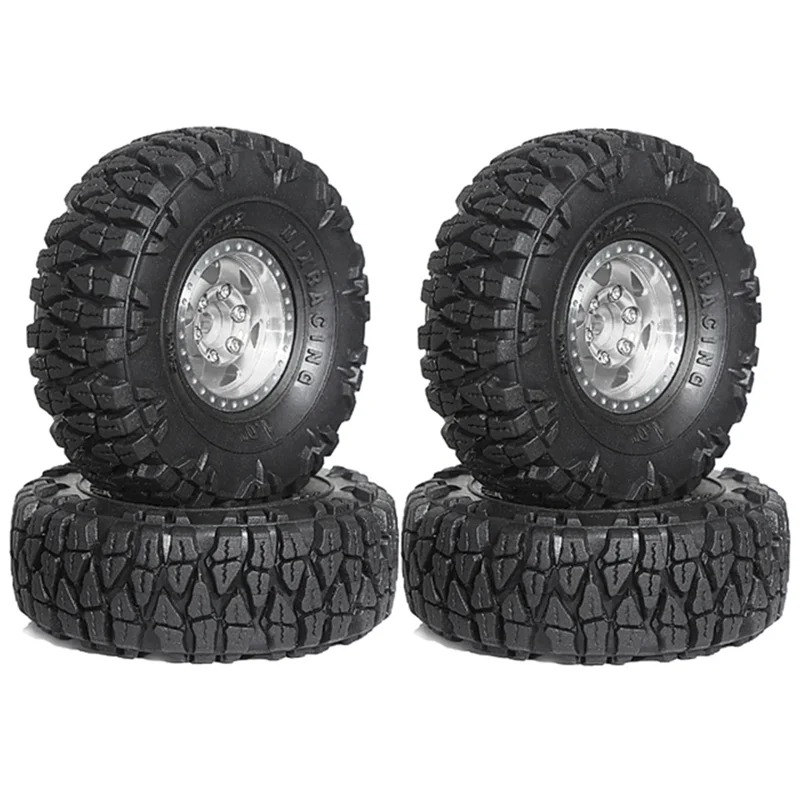 

B78B-4Pcs 60 мм 1,0 дюйма, набор металлических колес с замком для 1/18 1/24 RC гусеничного автомобиля TRX4M SCX24 AX24 FCX24, обновленные детали