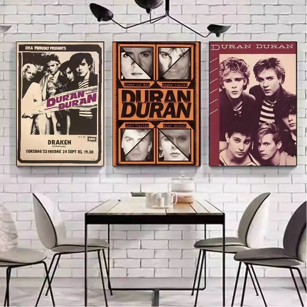 إنجلترا موجة جديدة D-Duran فرقة الموسيقى المشارك قماش اللوحة المشارك مع المطبوعات غرفة نوم المنزل غرفة المعيشة الديكور هدية #4
