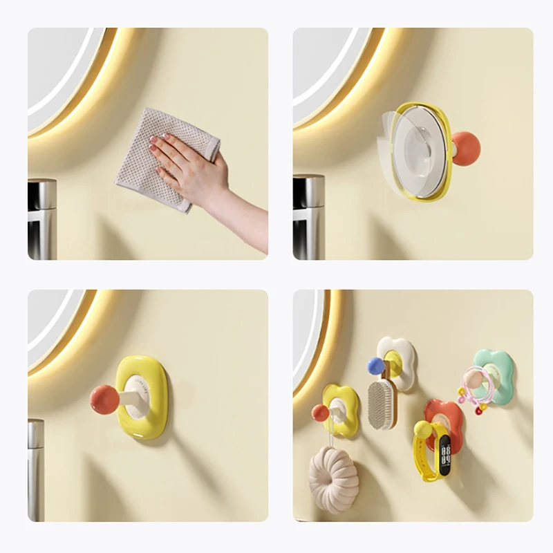 Dopamine Hook Traceless Hook Super belastbarer Türhänger, stanzfreier, an der Wand montierter Klebehaken für Küche und Badezimmer