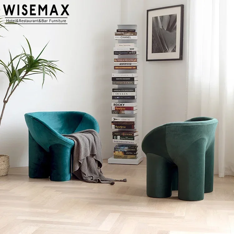 WISEMAX MEUBILAIR Hot Sales Armleuning Olifantpootstoel Vrije tijd Koffie Roly Poly Fauteuil