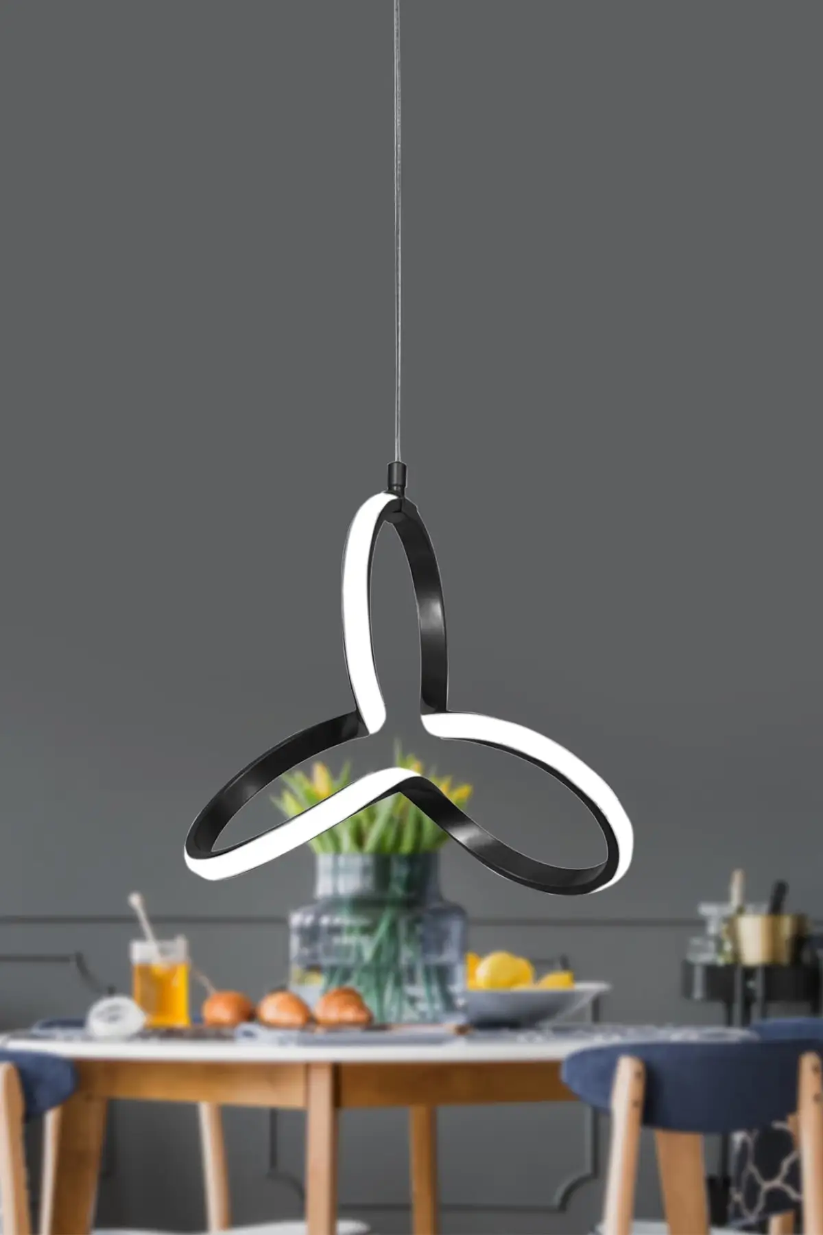 DOLBOVI Modern pendant Led chandelier black case white light 1 year warranty Led chandelier