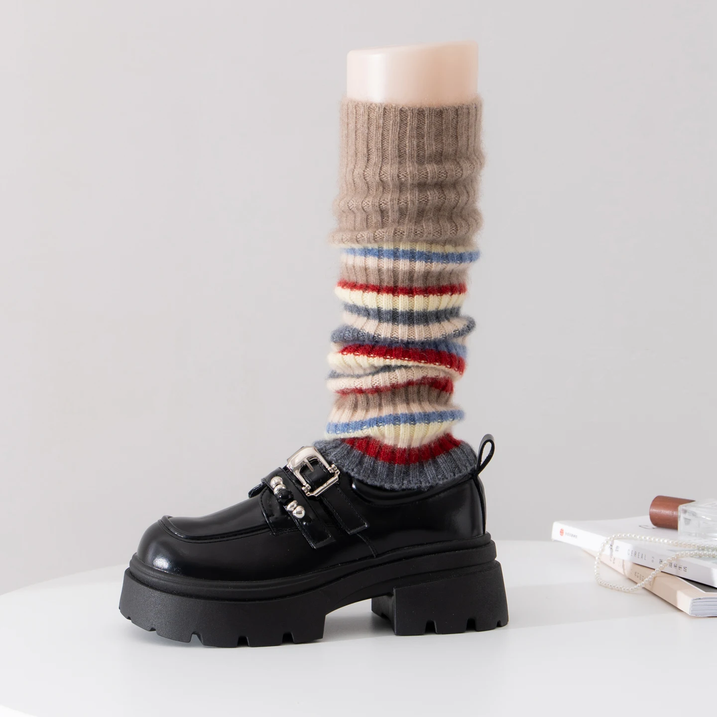 calcetines-de-proteccion-para-las-piernas-100-de-cachemira-pura-de-la-clase-a-para-mujer-con-diseno-de-rayas-tejidas-estilo-coreano-moderno-mas-gruesos-y-calidos