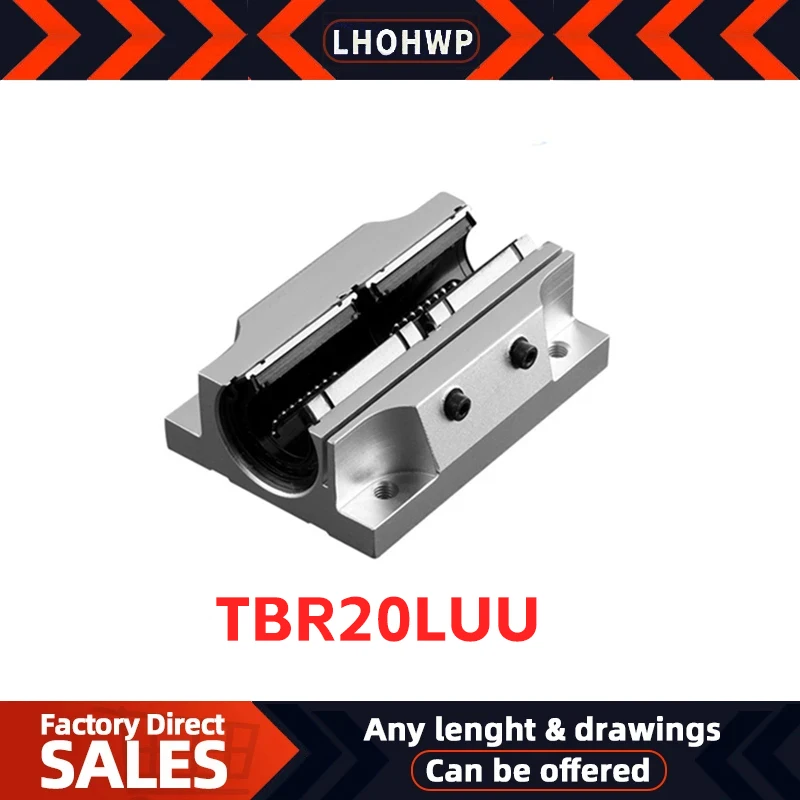 Hot-Selling High-Quality linear Rail Opening lengthened Slider TBR20LUU Round Rail