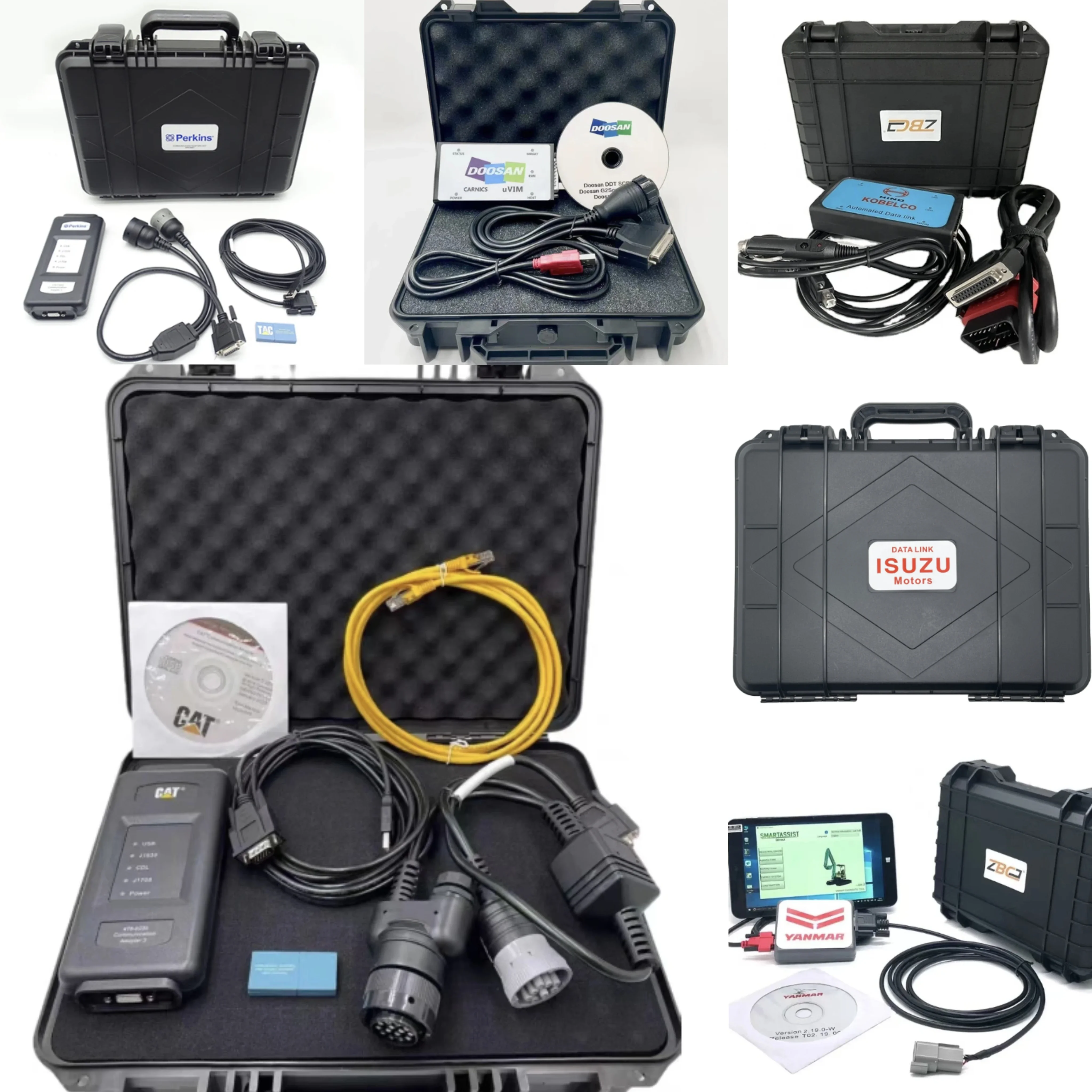 

TALUADA Excavator Diagnostic Adapter Test Equipment Kobelco Komatsu Doosan excavator diagnostic tool