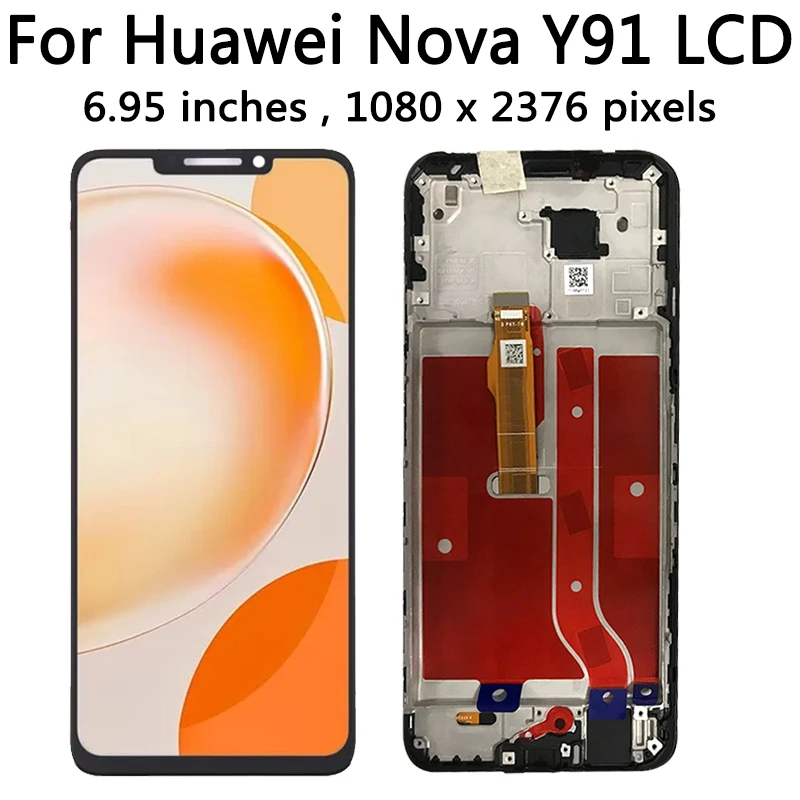 Nova Y91 Screen For Huawei nova Y91 STG-LX1 LX2 Lcd Display Touch Screen Digitizer Assembly For HUAWEI Enjoy 60X STG-AL00 LCD