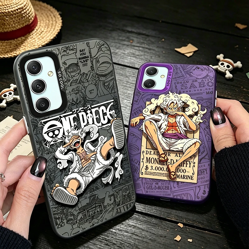 Hot Anime ONE PIECE Case for Samsung Galaxy A52S A31 A23 A16 A15 A14 A13 A06 A71 A51 A32 A24 A22 4G A55 A53 A35 A34 A33 A32 A25
