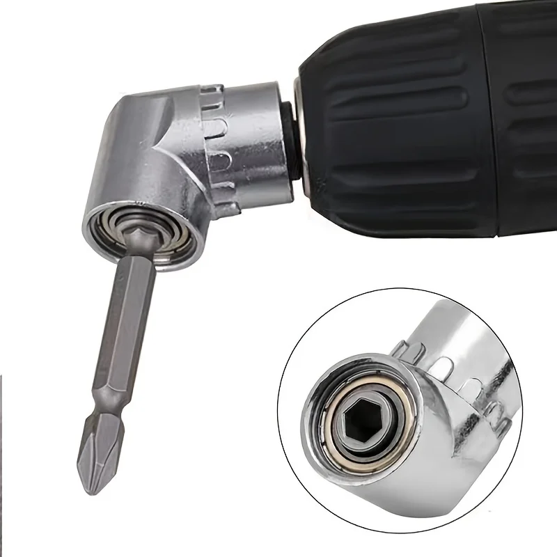 Strumento per testa cacciavite con presa di prolunga per attacco angolare per trapano elettrico con giunto per cacciavite da 105 gradi