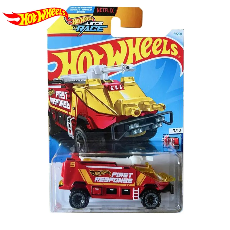 Original Hot Wheels Car Toys 1/64 Diecast Metal Let\'s Race Runway Res-Q Vehicle Model  Toy for Boys Collection Birthday Gift