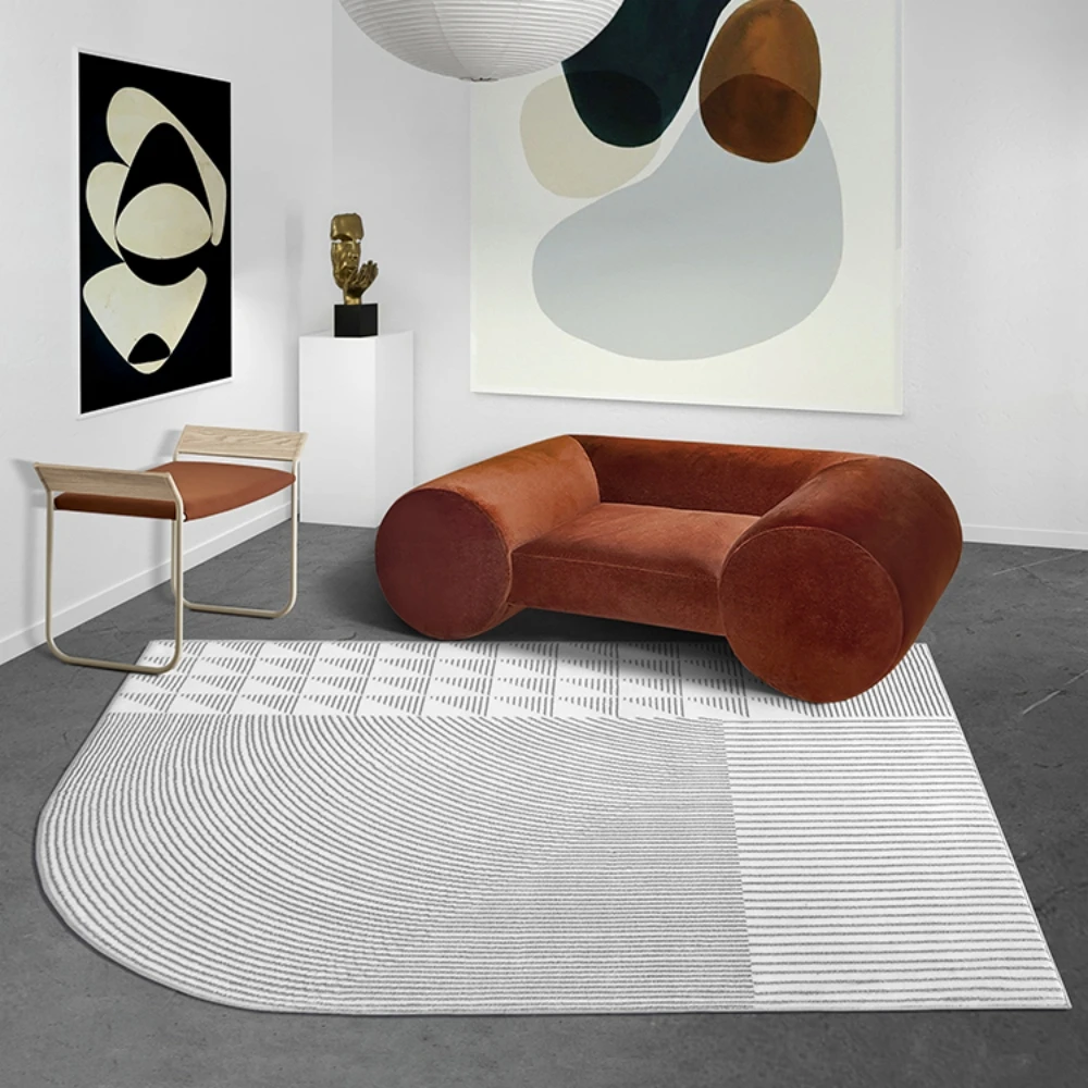 

Home Simple Abstract Largearea Livingroom Decorative Carpet Thickened Soft Fluffy Bedroom Rug Irregular Easycare Washable Rugs