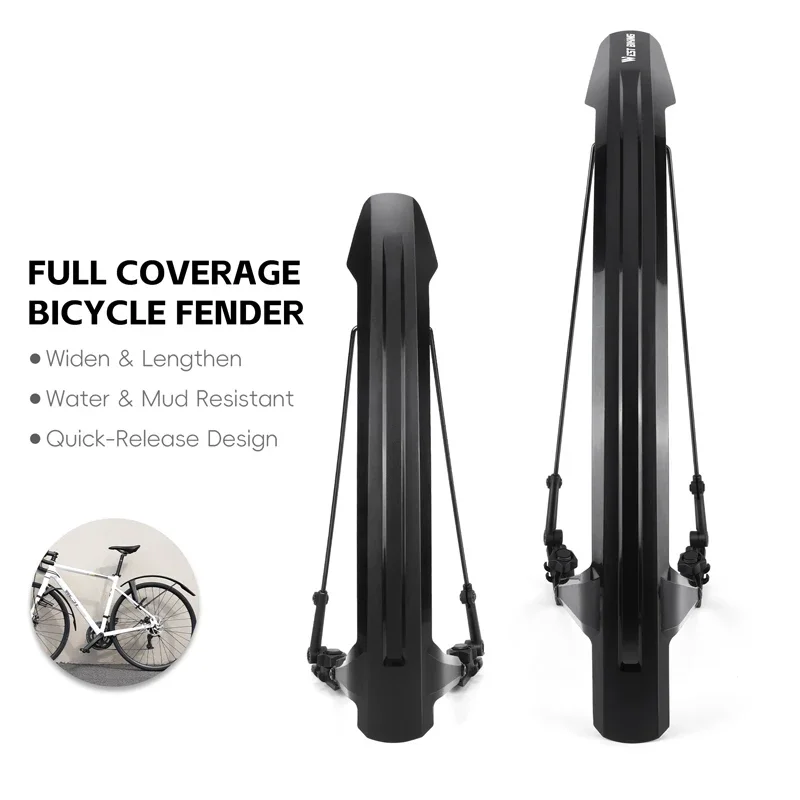 

2 шт. велосипедные брызговики легко устанавливаются. Расширенные и удлиненные брызговики подходят для различных типов дорожных MTB велосипедов.