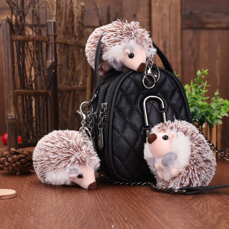 Porte-clés en peluche Kasgehog pour enfants, simulation de beurre, décoration de sac féminin, pendentif de Noël, animaux en peluche, petits jouets