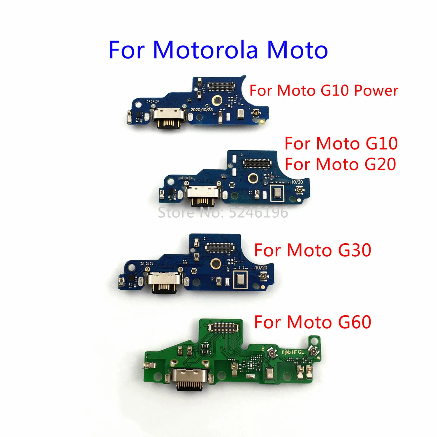 

1 шт. USB-порт для зарядки, разъем для зарядного устройства для Motorola Moto G10 Power Moto G10 Moto G20 Moto G30 Moto G60, запасная часть